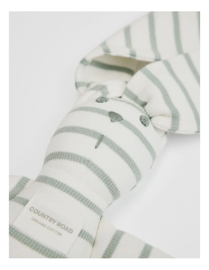 Organically Grown Cotton Stripe Rib Bunny image 2