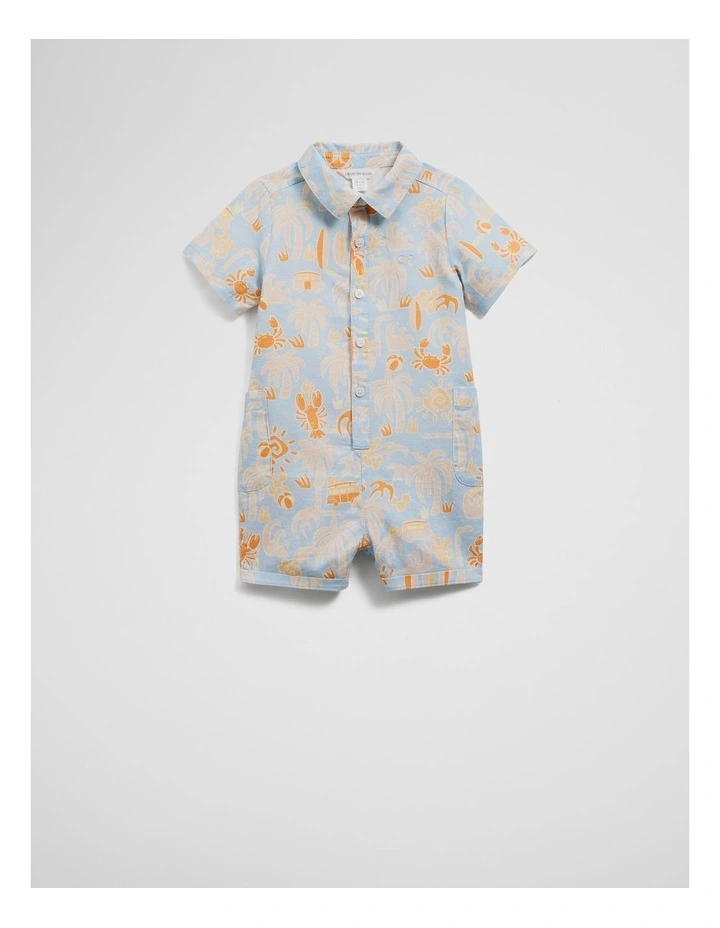 Beach Days Romper in Multi image 1