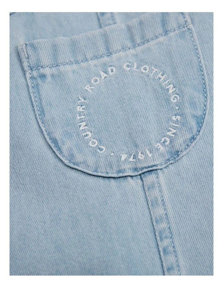 Denim Overall in Chambray image 2