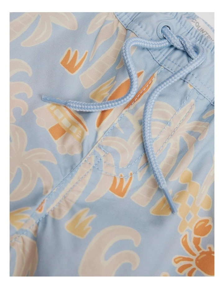 Beach Days Board Short in Multi Print image 2