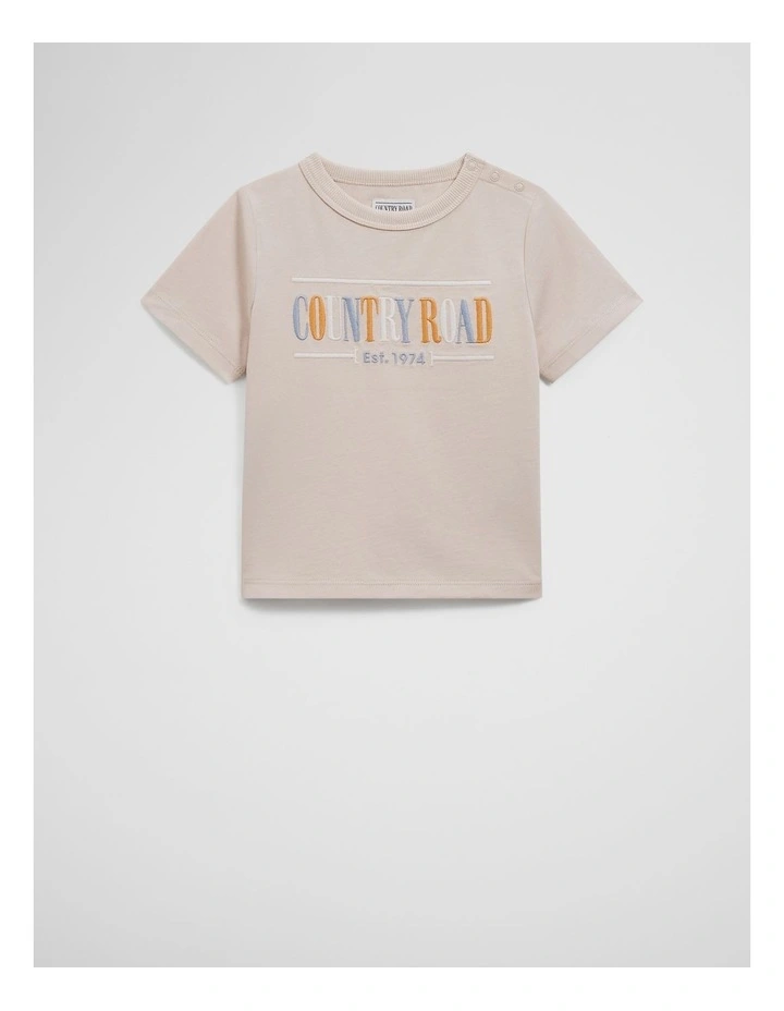Australian Cotton Heritage T-shirt in Shell image 1