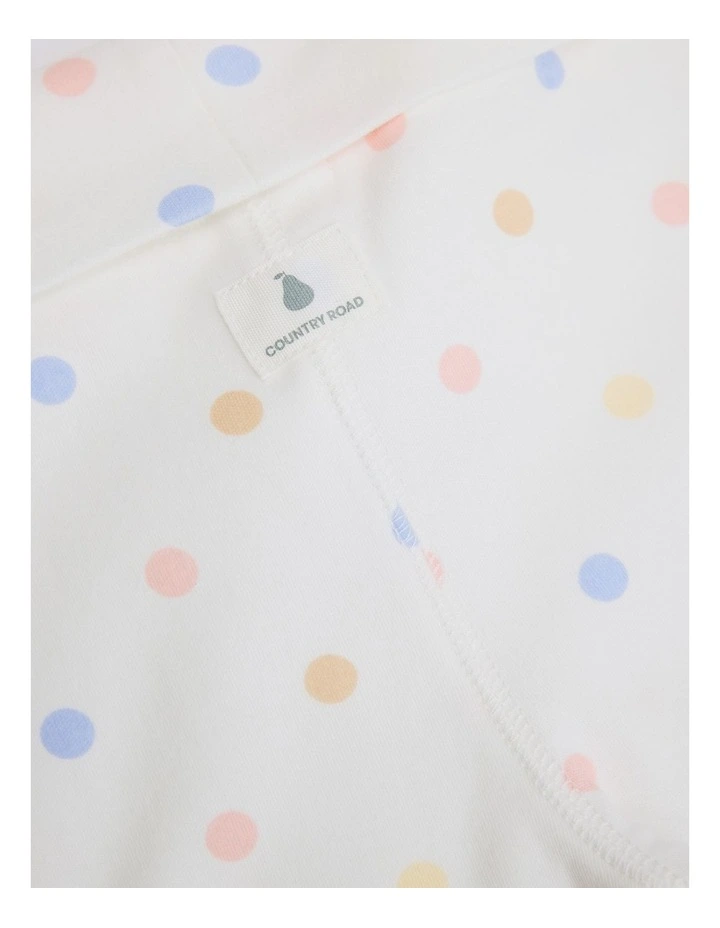 Organically Grown Cotton Fold-over Soft Pant in Multi Spot Marsh image 2
