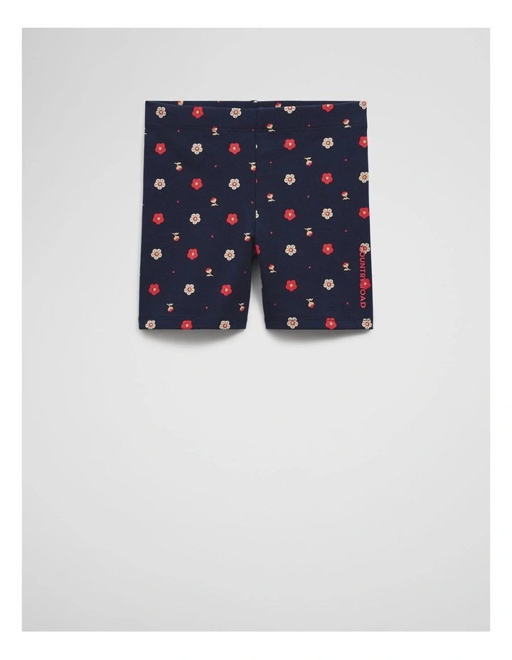 Bike Short in Navy Ditsy image 1