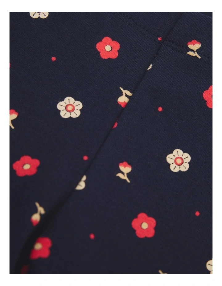 Bike Short in Navy Ditsy image 2