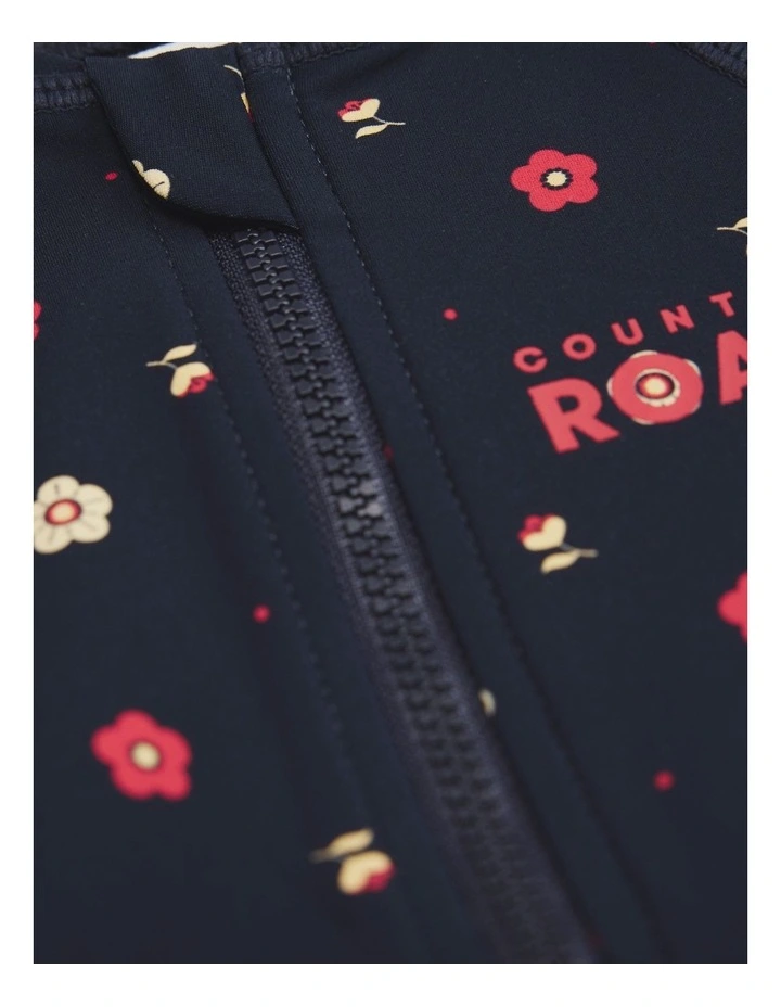 Geometric Floral Swimsuit in Navy Ditsy image 3