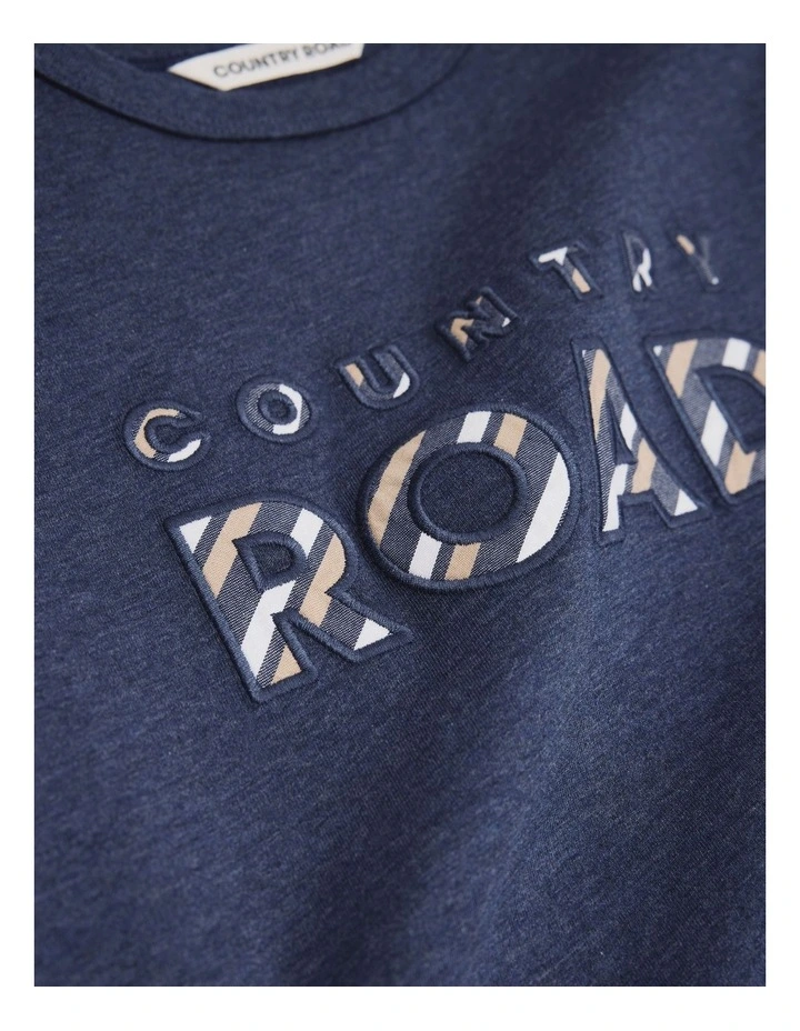 Australian Cotton Stripe Boxer Pyjama Set in Navy image 5