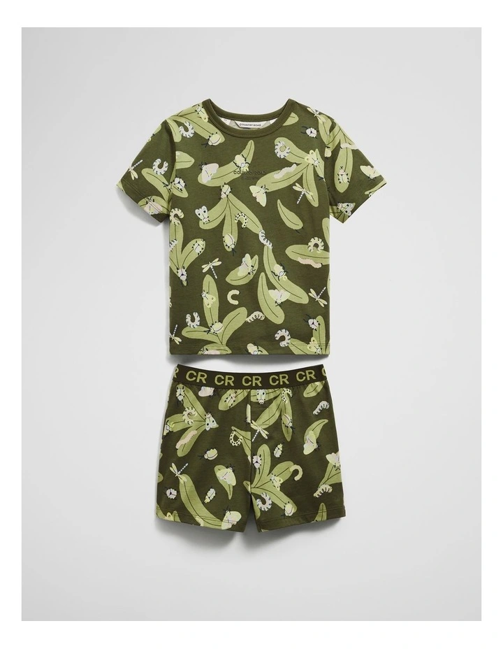 Bug Print Pyjama Set in Pear image 1