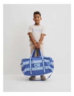 Australian Cotton Heritage T-shirt in Oat Stripe