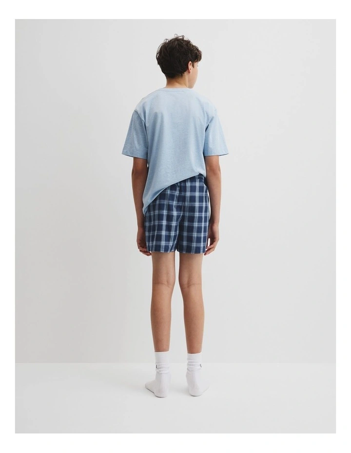 Teen Woven Boxer Pyjama Set in Cloud image 4