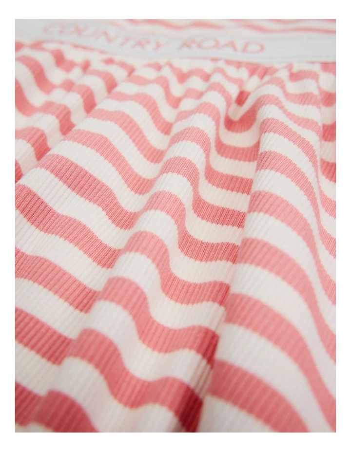 Logo Tank Dress in Pink Stripe image 2