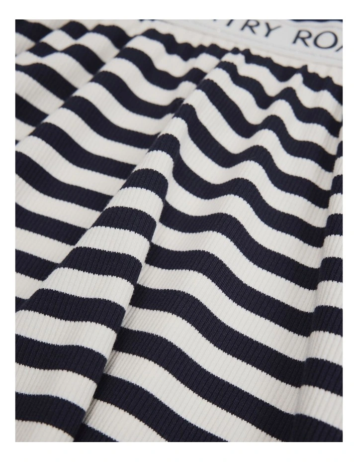 Logo Tank Dress in Navy Stripe image 5