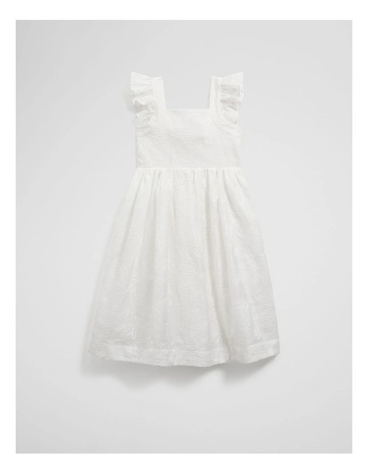 Floral Midi Dress in Marshmallow image 5