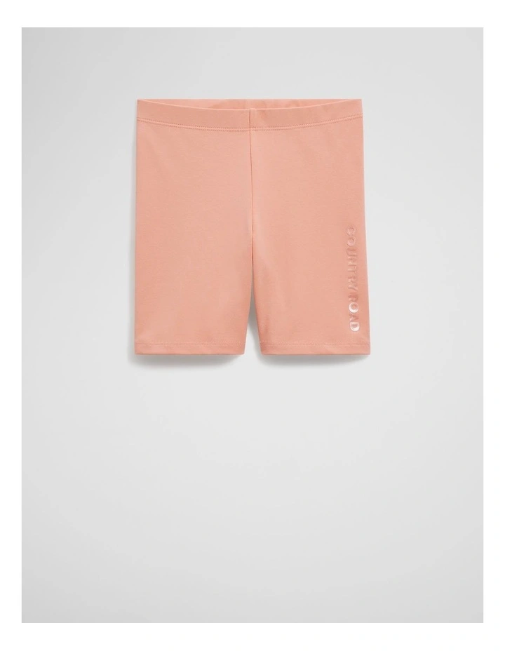 Organically Grown Cotton Blend Bike Short in Peach image 4