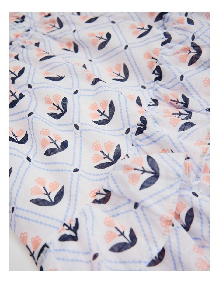 Ruffle Print Skirt in Marsh Floral image 5