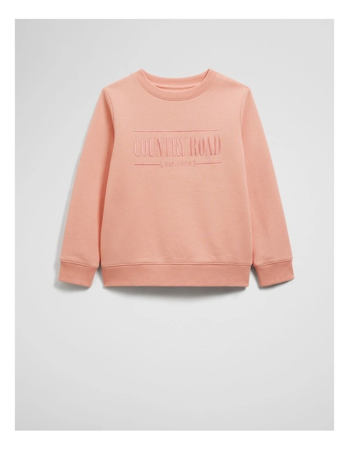 Australian Cotton Heritage Sweat in Peach image 1
