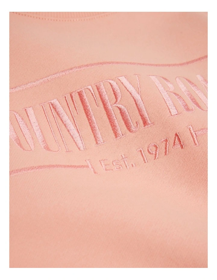 Australian Cotton Heritage Sweat in Peach image 2