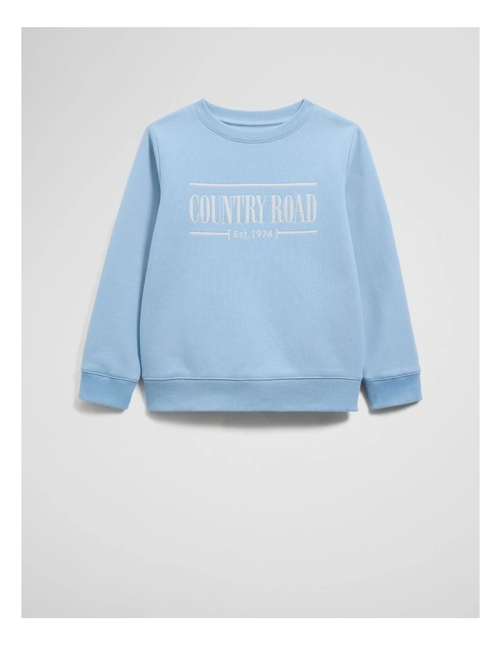 Australian Cotton Heritage Sweat in Cloud image 1
