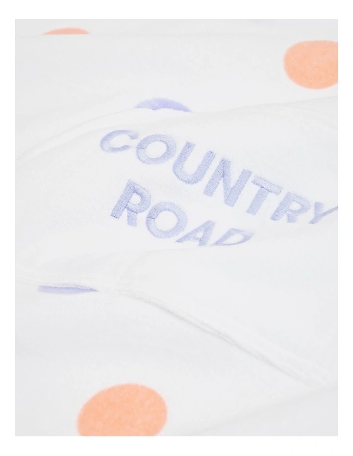 Multi Spot Poncho in Marshmallow image 2