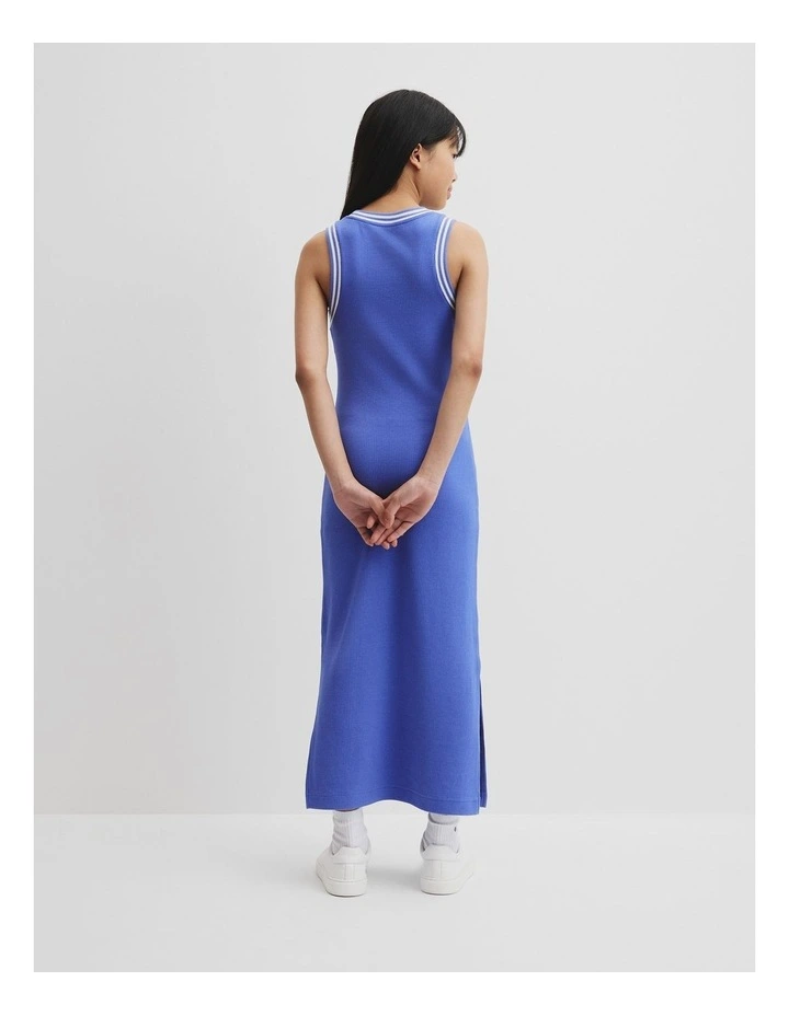 Teen Rib Midi Dress in Cobalt image 4