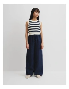 Teen Organically Grown Linen Pant in Ink