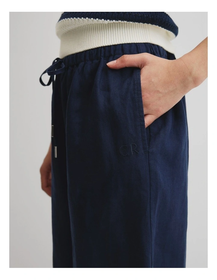 Teen Organically Grown Linen Pant in Ink image 3