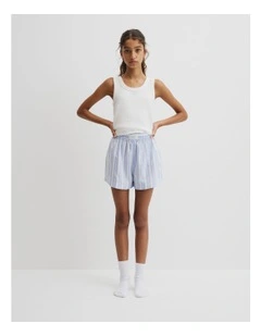 Teen Boxer Stripe Pyjama Set in Powder Blue