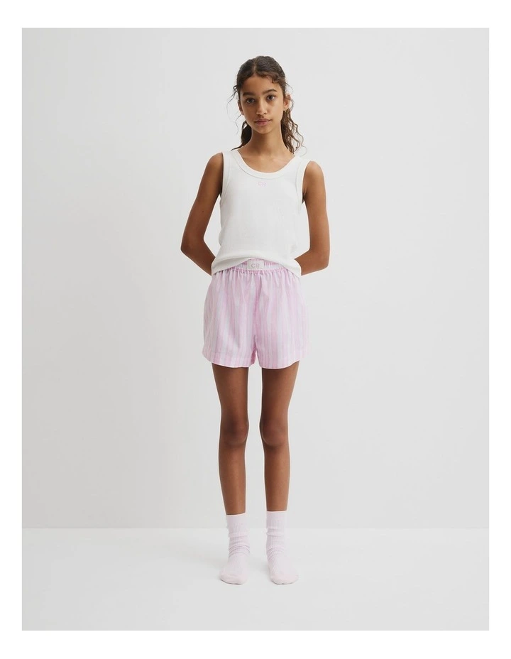 Teen Boxer Stripe Pyjama Set in Bubblegum image 2