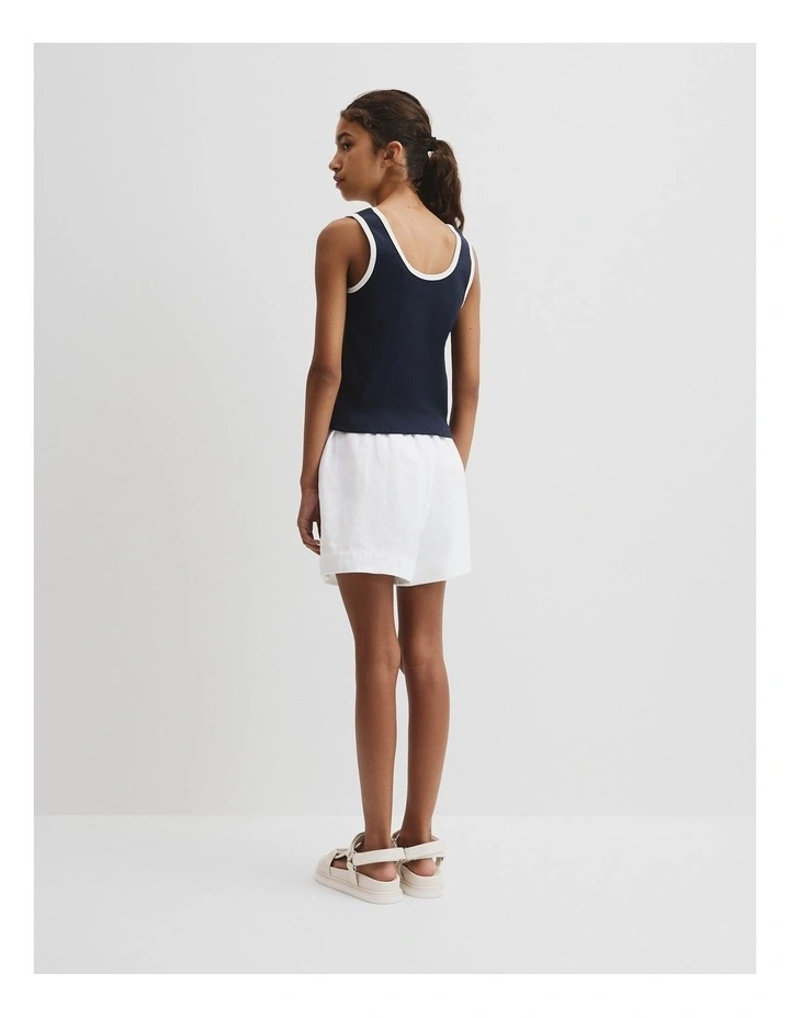 Teen Rib Tank in Ink image 4