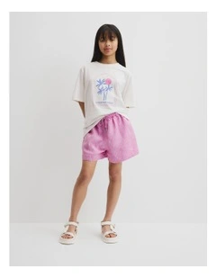 Teen Palm Springs T-shirt in Marshmallow