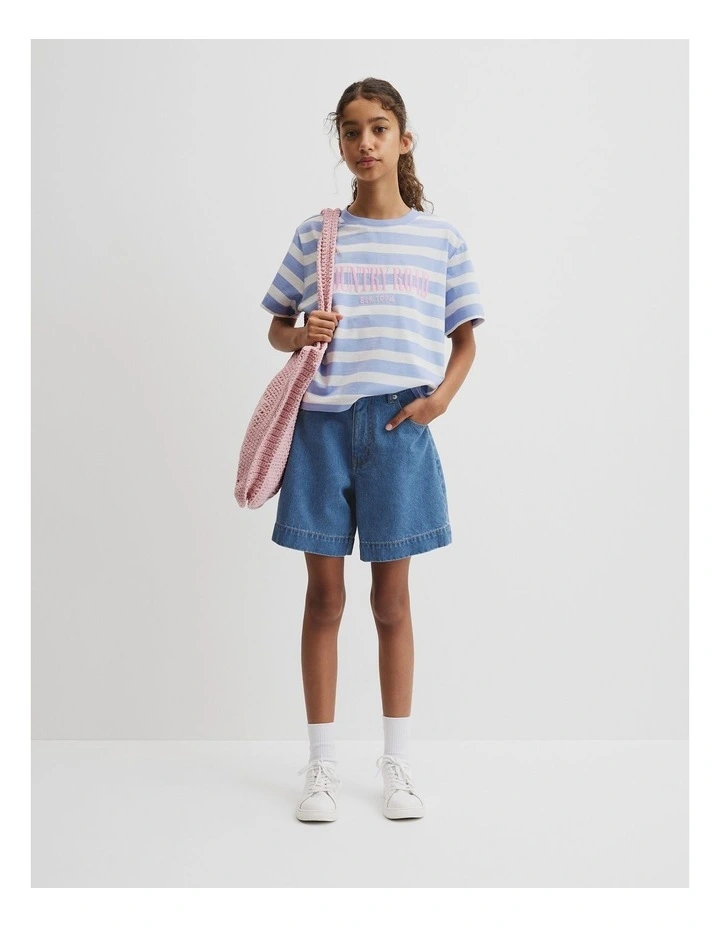 Teen Heritage T-shirt in Blue Stripe image 1