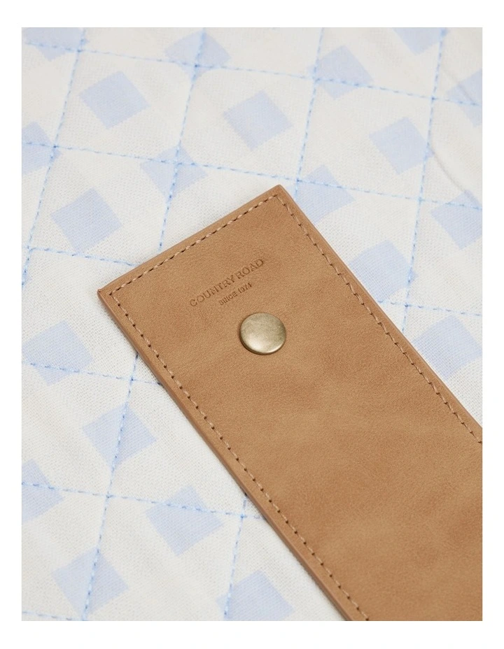 Woven Change Mat in Bluebell image 2