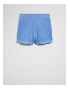 Organically Grown Cotton Knit Short in Cloud