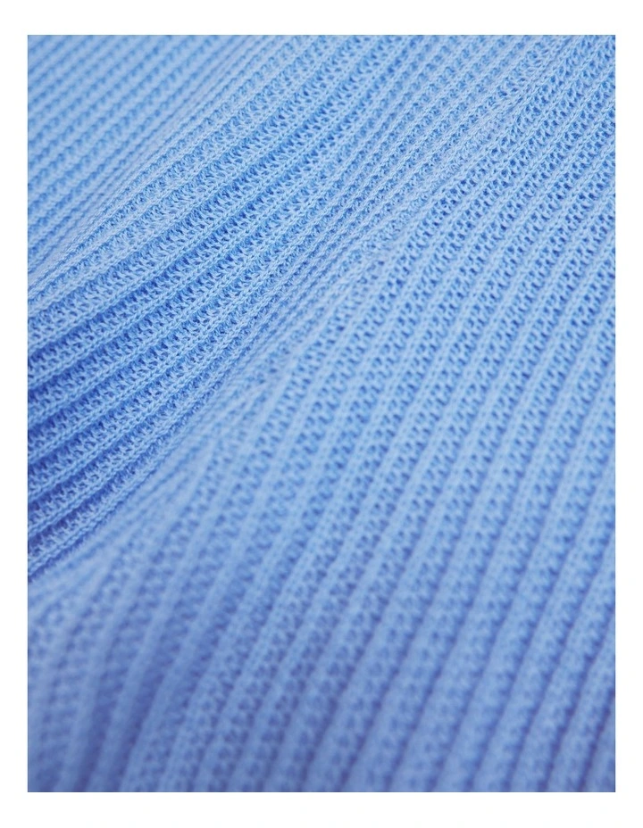 Organically Grown Cotton Knit Short in Cloud image 3