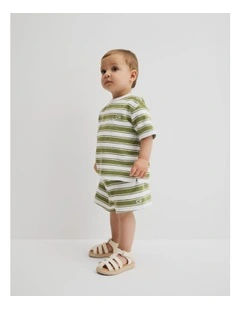 Terry Short in Pear Stripe