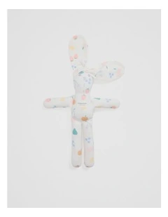 Organically Grown Cotton Fruit Print Bunny in Marsh Multi