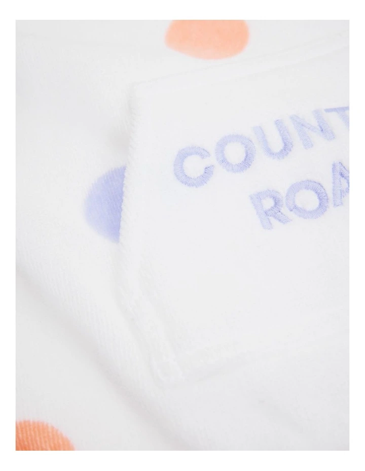 Multi Spot Poncho in Marshmallow image 2