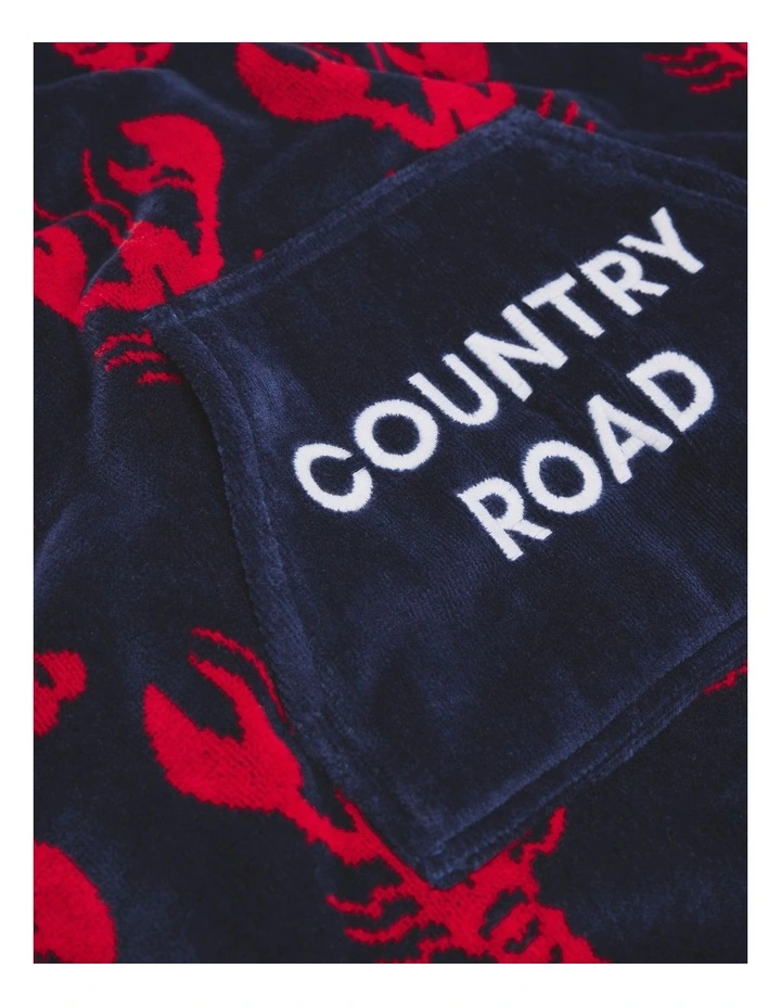 Australian Cotton Lobster Poncho in Navy image 5