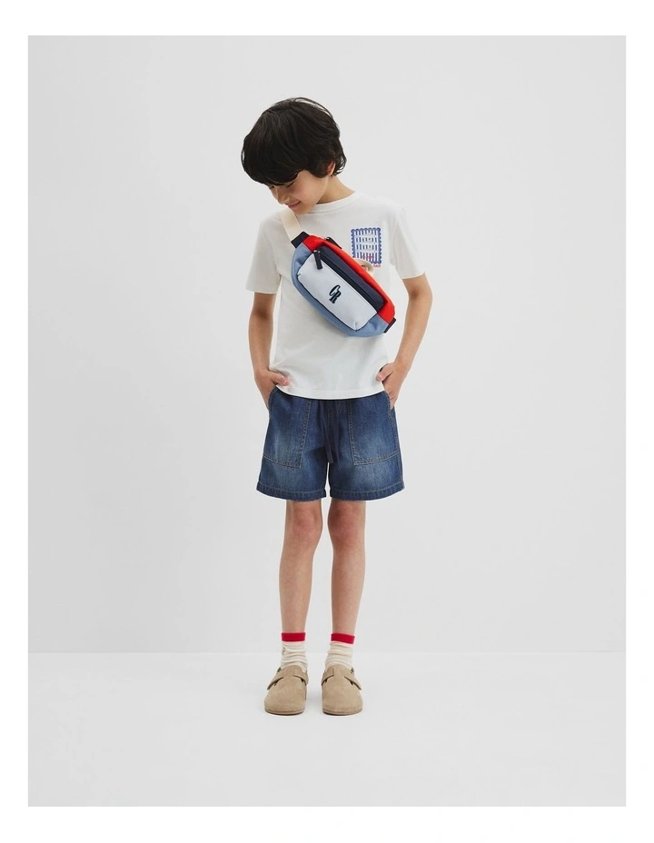 Fish Stamp T-shirt in Marshmallow image 1