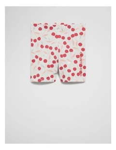 Organically Grown Cotton Blend Bike Short in Multicolour