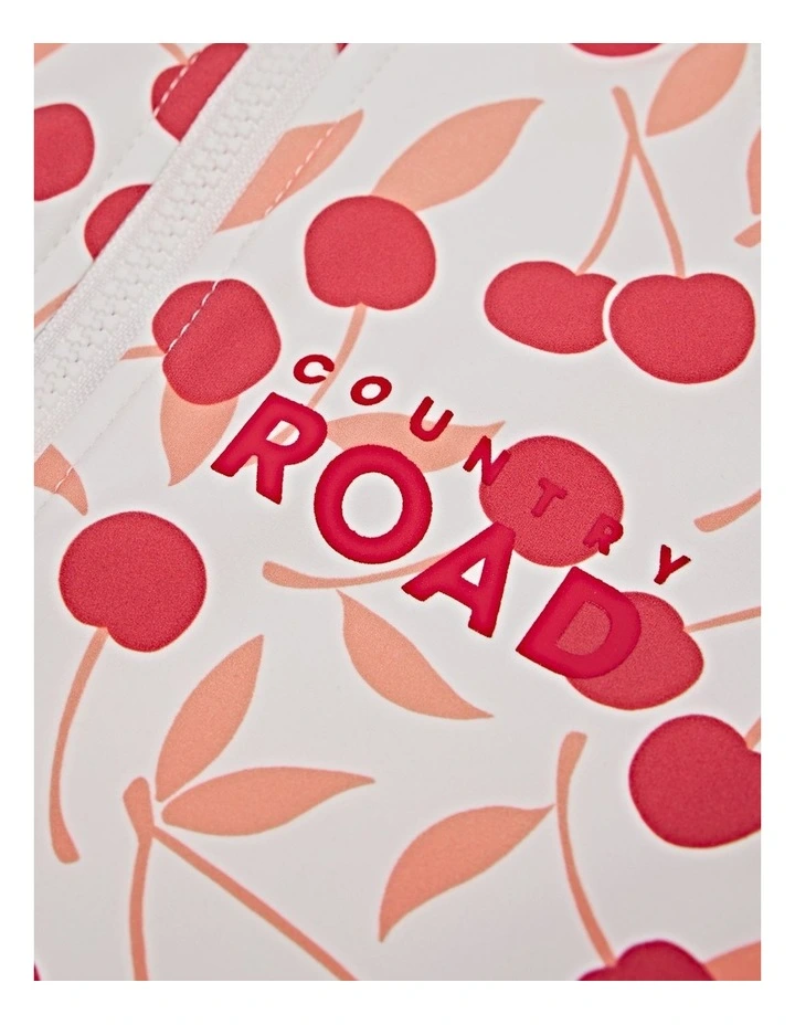 Cherry Long Sleeve Swimsuit in Multicolour image 2