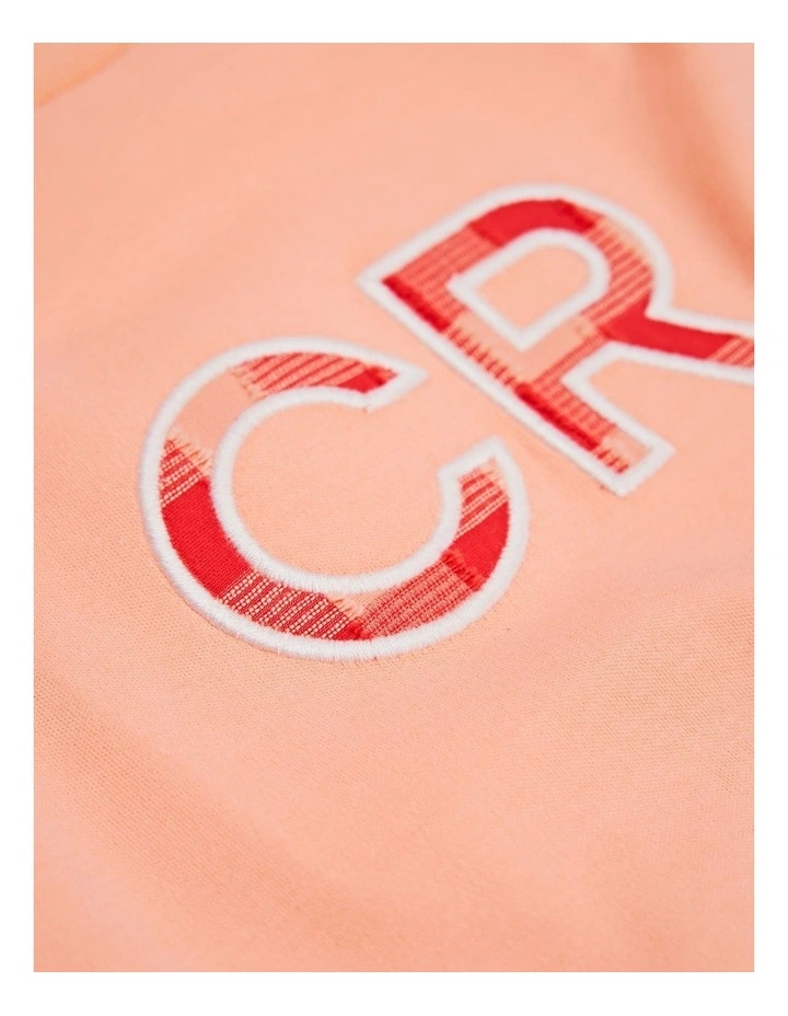 Oversized Logo T-shirt in Coral image 5
