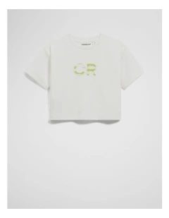 Oversized Logo T-shirt in Marshmallow Lime