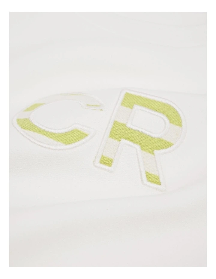 Oversized Logo T-shirt in Marshmallow Lime image 2