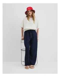 Teen Recycled Cotton Blend Elasticated T-shirt in Marshmallow