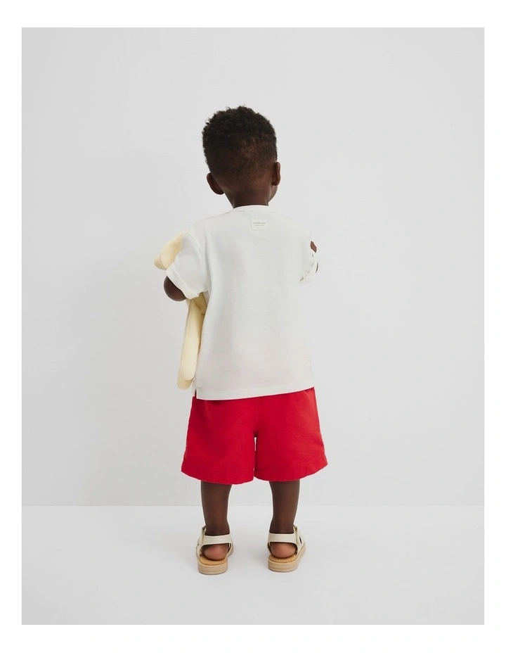 One Size Lobster T-shirt in Marshmallow image 3