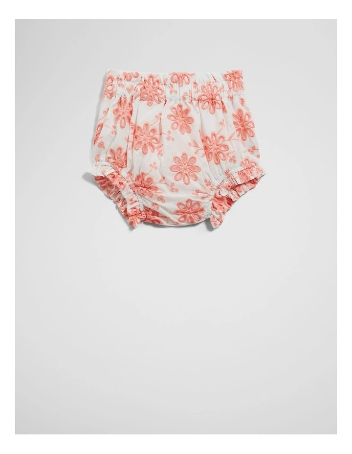 Broderie Bloomer in Coral image 1