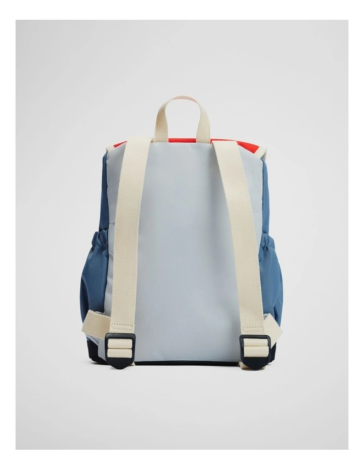 Spliced Backpack in Denim Blue image 2