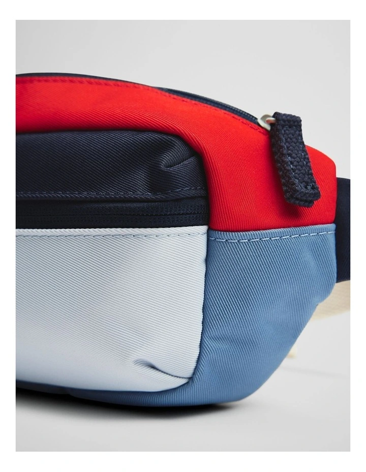 Spliced Waist Bag in Denim Blue image 4