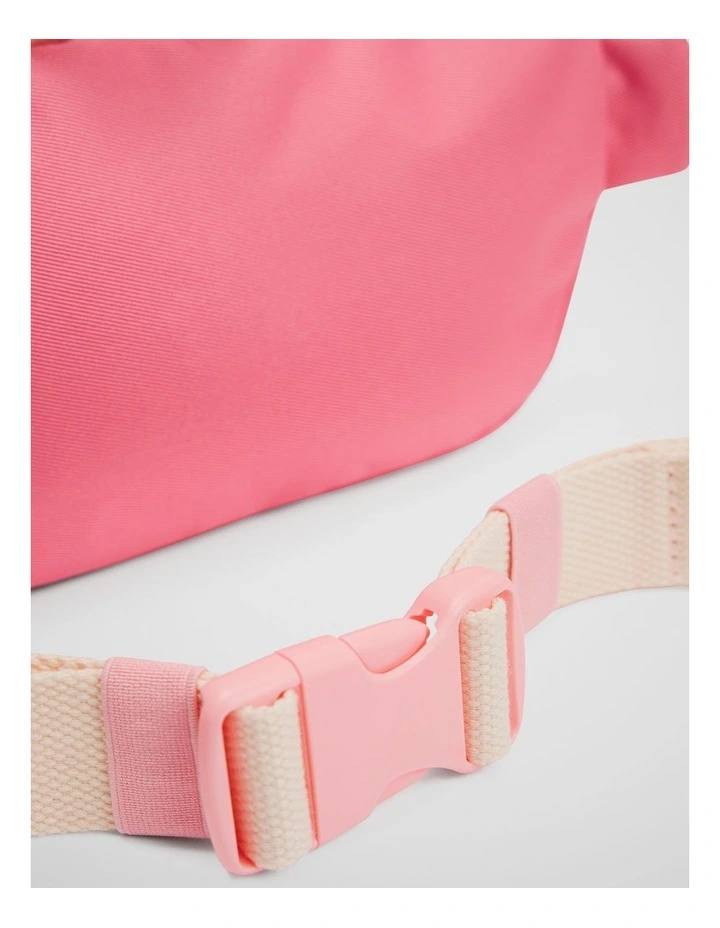 Spliced Waist Bag in Blush Pink image 2