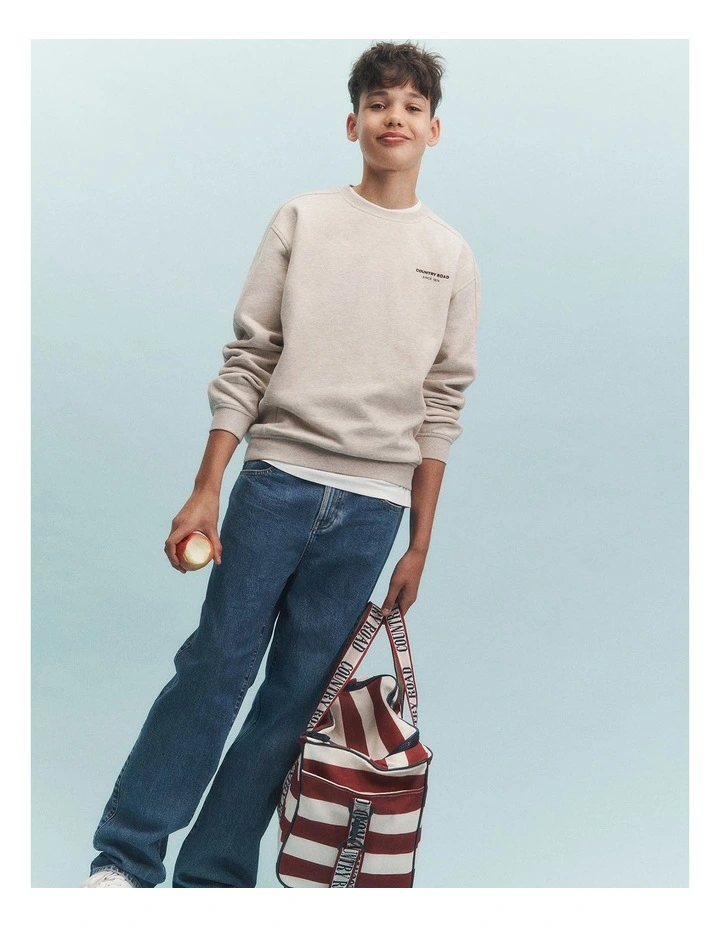 Teen Modern Sweat in Stone Marle image 2